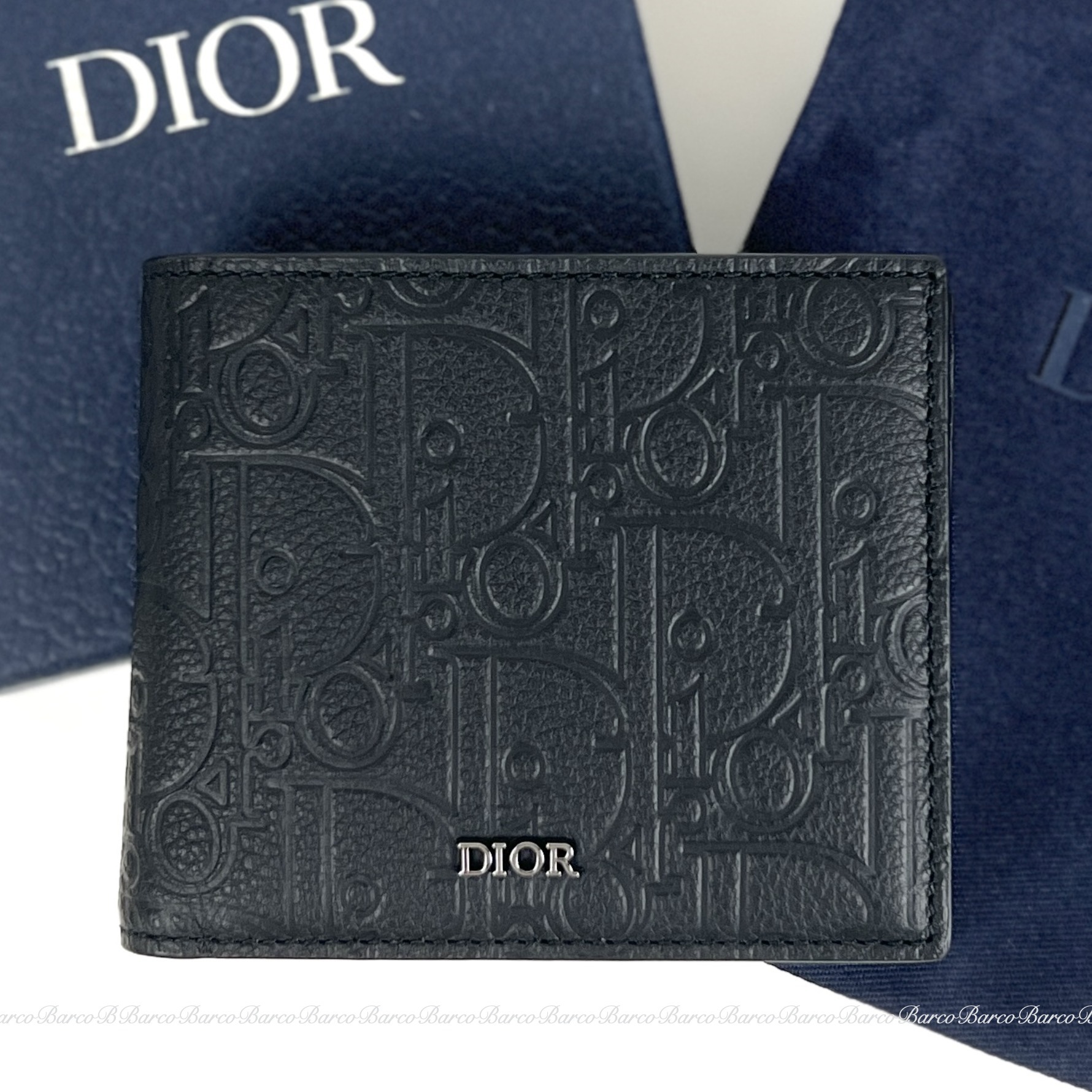【上品でシンプル☆】Dior コインケース付き二つ折りウォレット