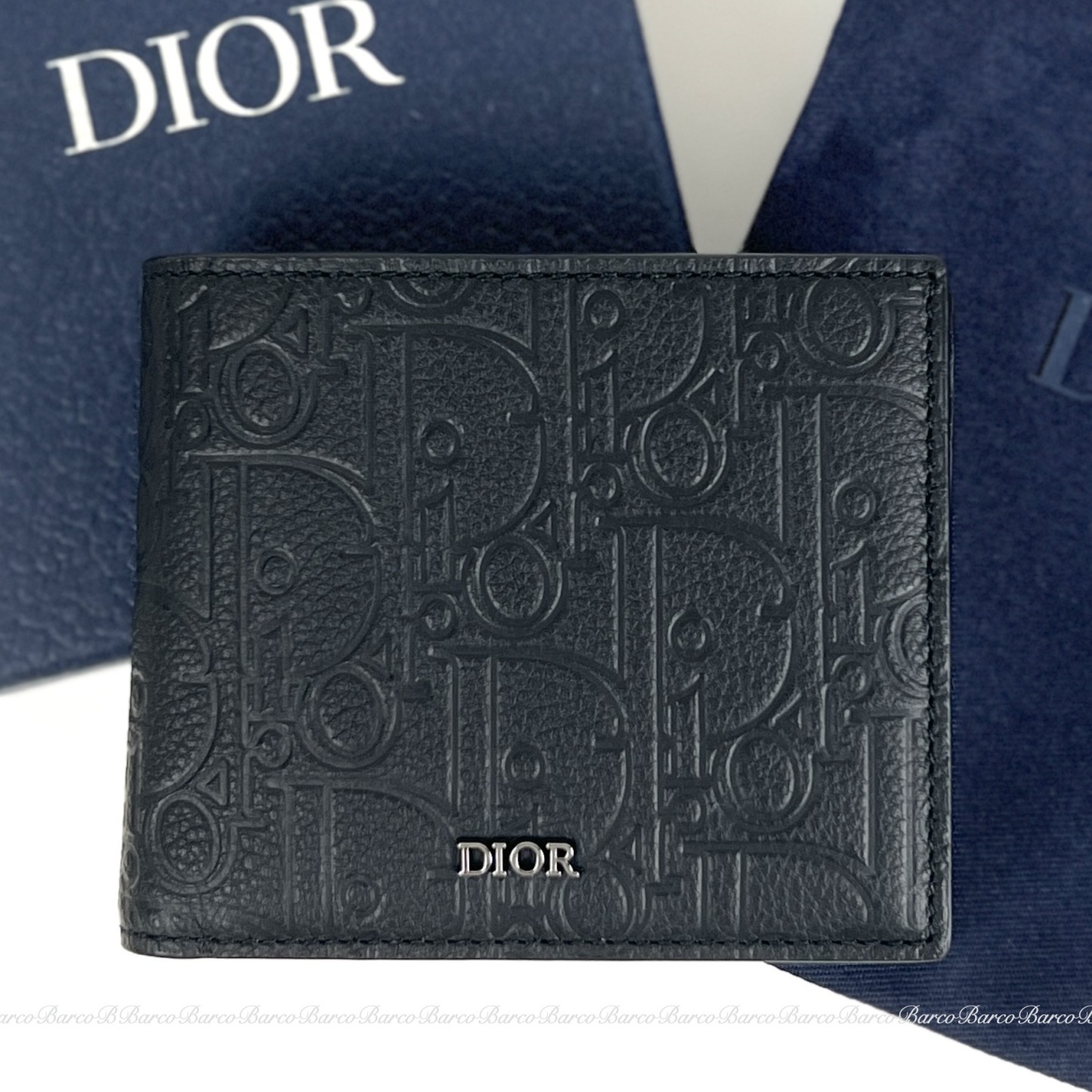 【上品でシンプル☆】Dior コインケース付き二つ折りウォレット