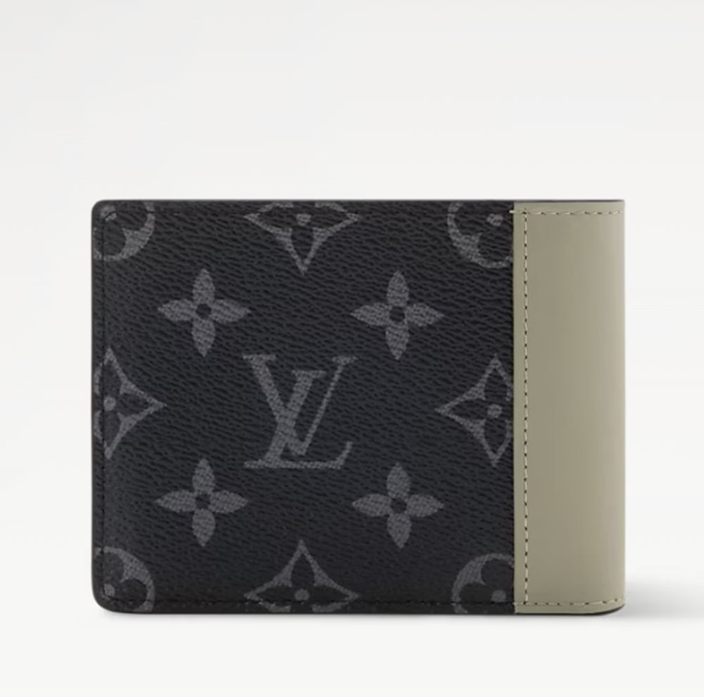 【上品渋いカーキ】LOUIS VUITTON★Multiple 折り畳み財布