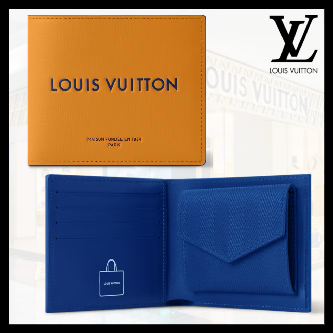 【自分だけの風合いになる】Louis Vuitton 折りたたみ財布