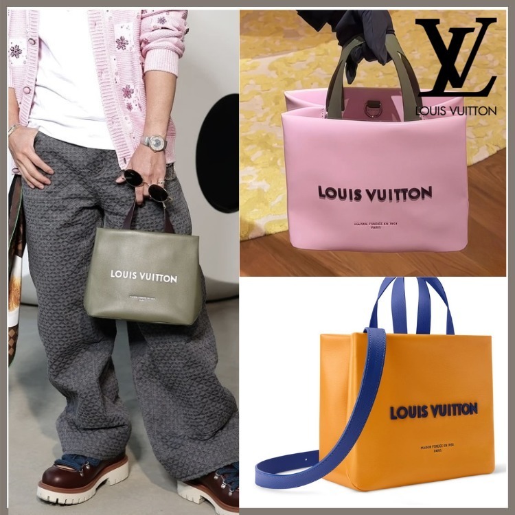 【鮮やかカラーが目を惹く♪】LV × ミニショッパーバッグ M15238