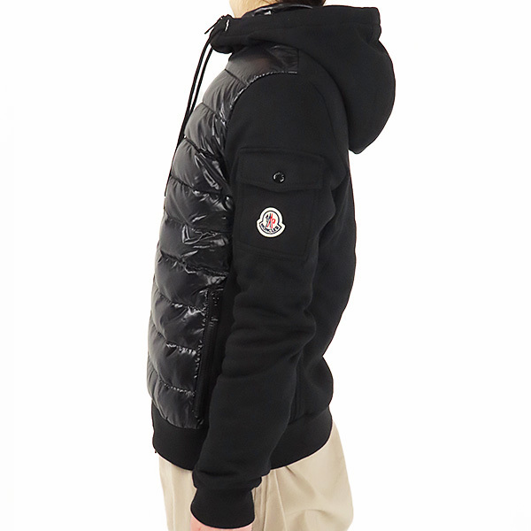 MONCLER モンクレール ダウン スウェットパーカー 異素材 防寒