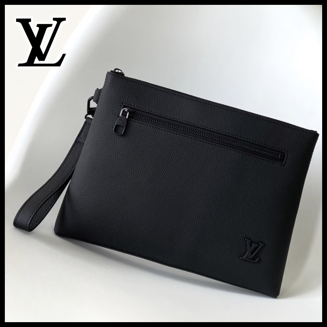 【上質レザーポーチ♪】ルイヴィトン テイクオフ クラッチバッグ