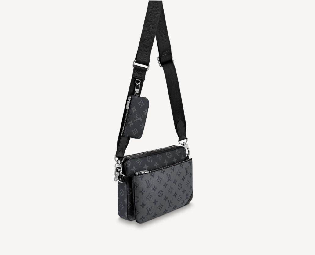 ◆便利なショルダーバッグ◆ モノグラム 黒 コインケース付  M69443TRIO MESSENGER