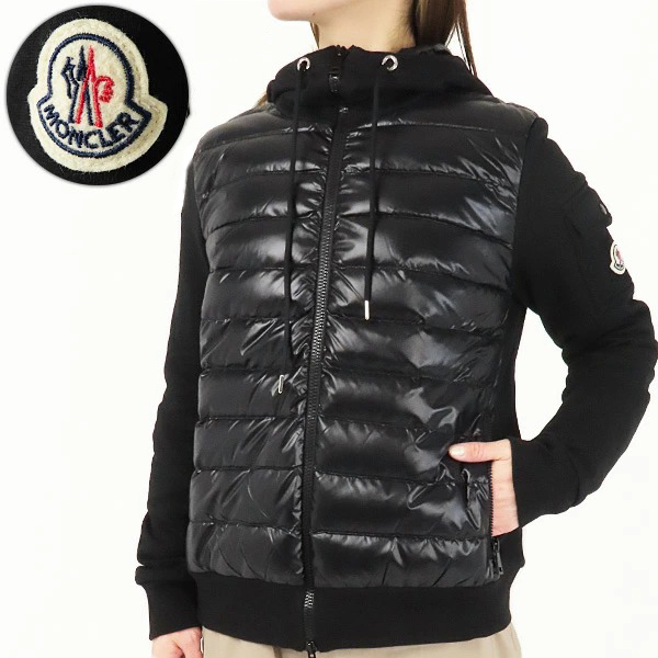 MONCLER モンクレール ダウン スウェットパーカー 異素材 防寒