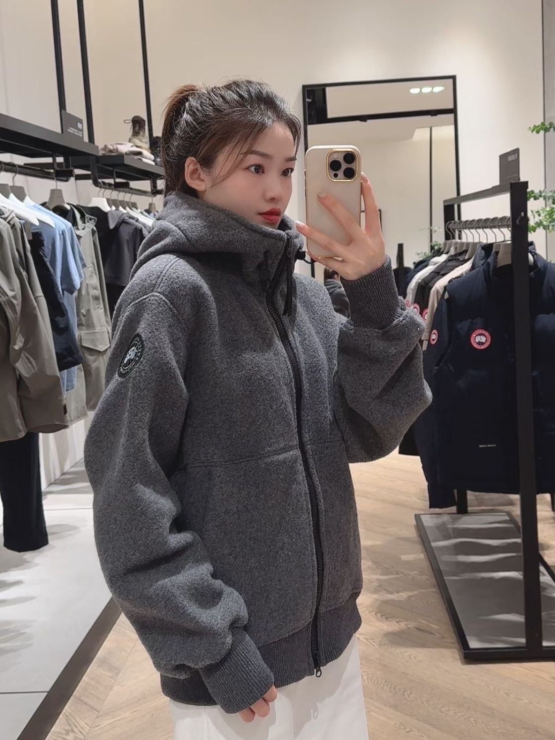 【CANADA GOOSE旗艦店】ラムウールのコート 男女兼用 ご好評に付き再入荷！