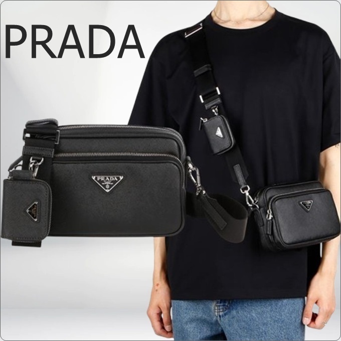 ♦PRADA♦サフィアーノレザー ショルダーバッグ