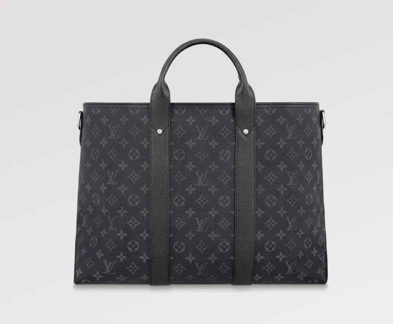 LOUIS VUITTON 機能的 ヴィトン トートバッグ ウィークエンド 白 黒 ビジネス M30919 M30937