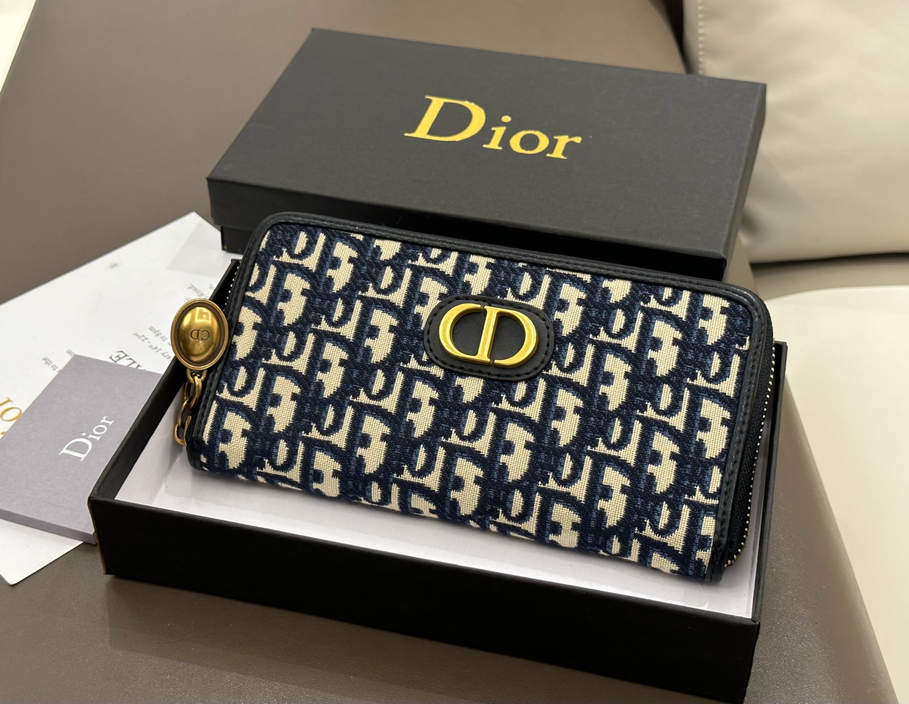 【オシャレかっこいい！】Dior★バーティカル 2つ折りウォレット