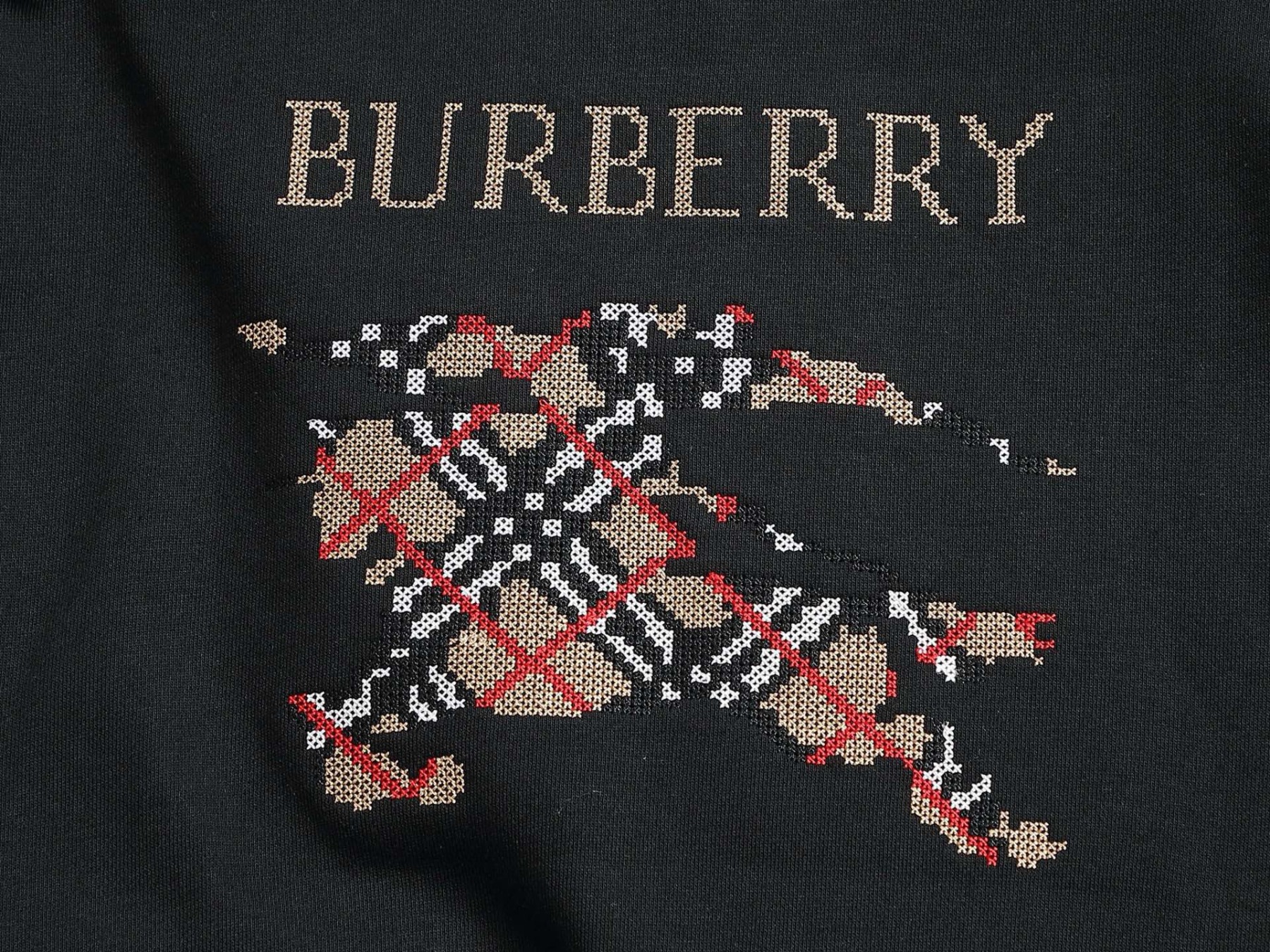 【BURBERRY】刺繍長袖 T シャツ