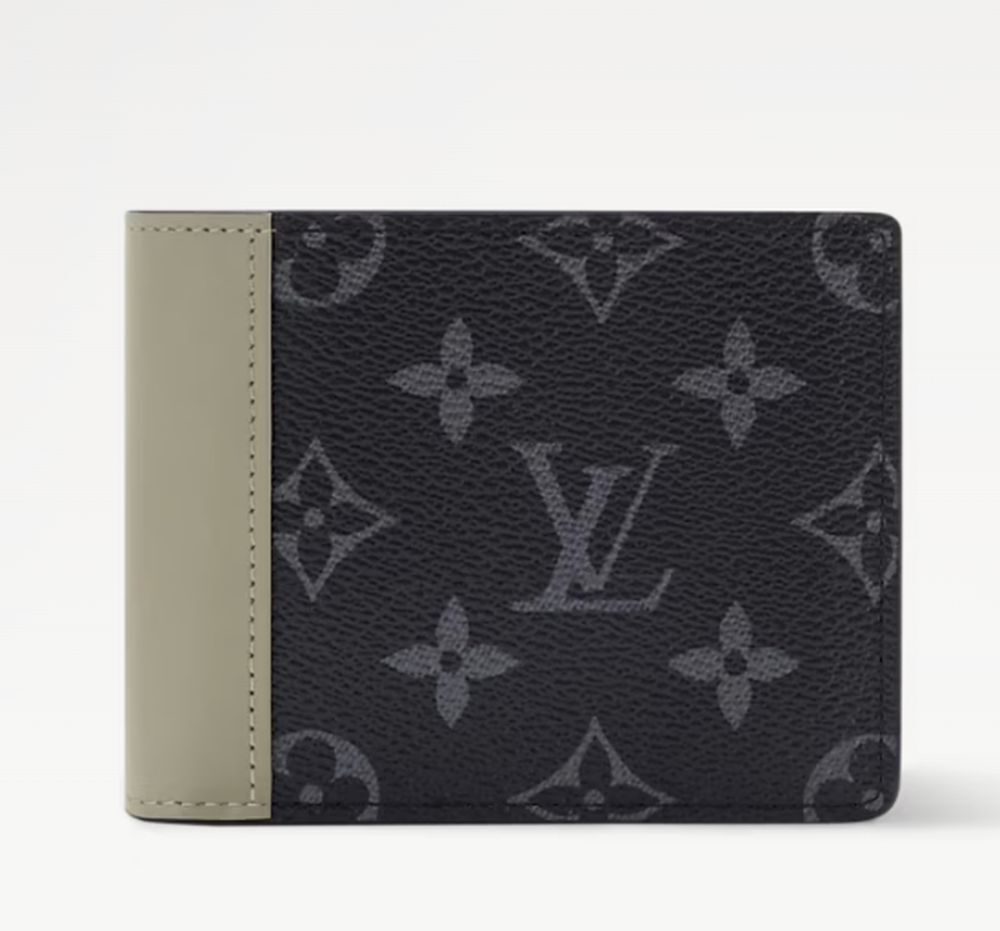 【上品渋いカーキ】LOUIS VUITTON★Multiple 折り畳み財布