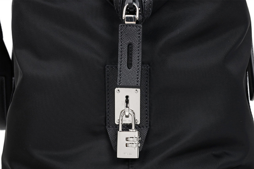 ♦PRADA♦Re-Nylonサフィアーノレザー ダッフルバッグ