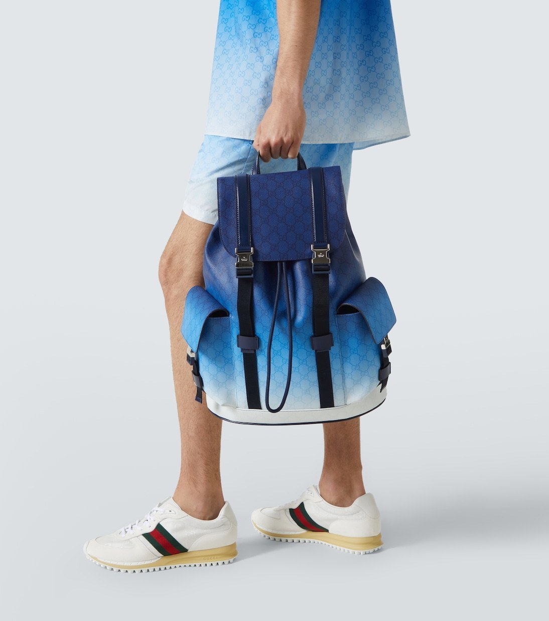 GUCCI*Chroma GG ブルーグラデモノグラム バックパック リュック