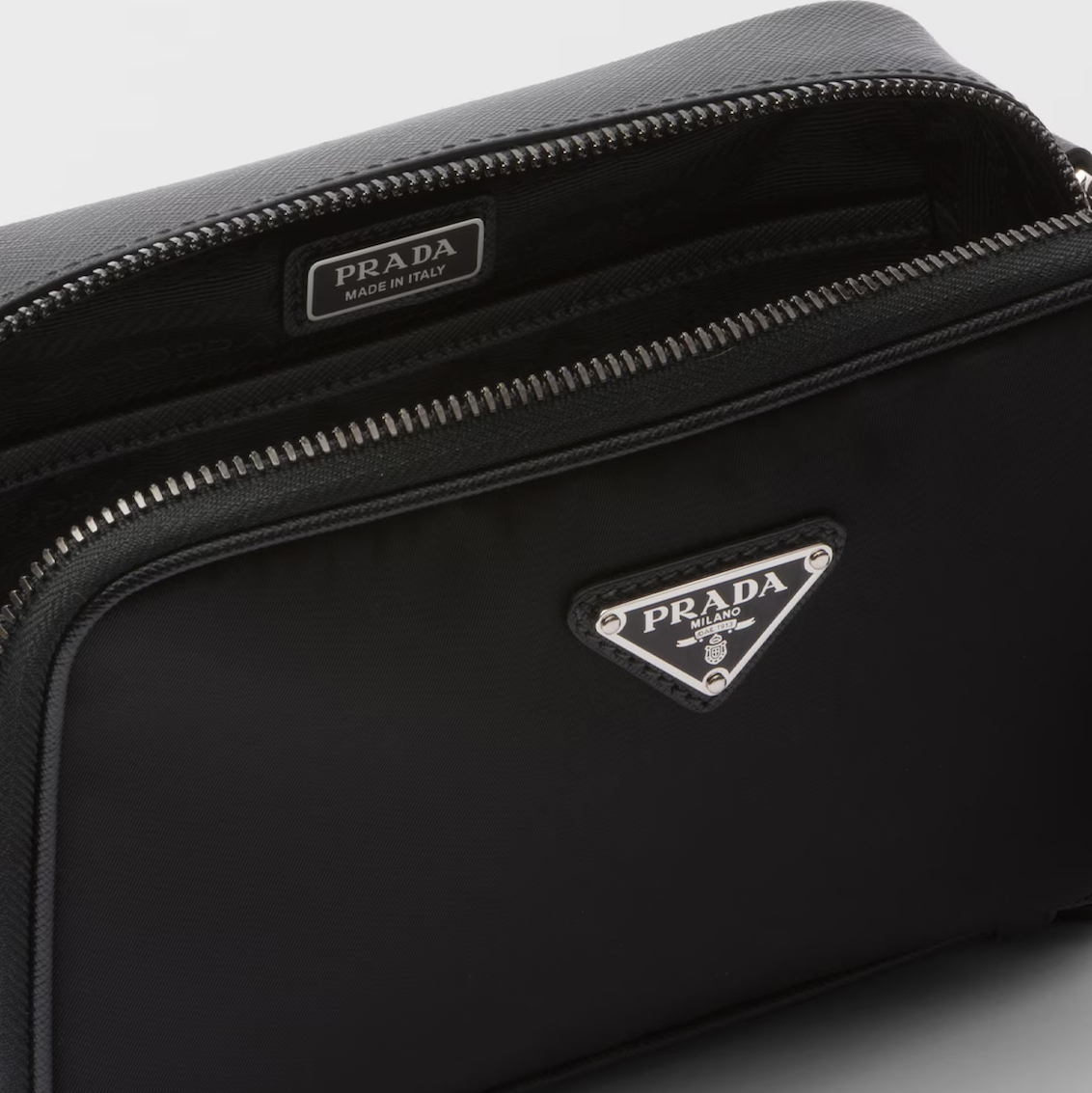 ◆PRADA Re-Nylon xサフィアーノレザー バッグ