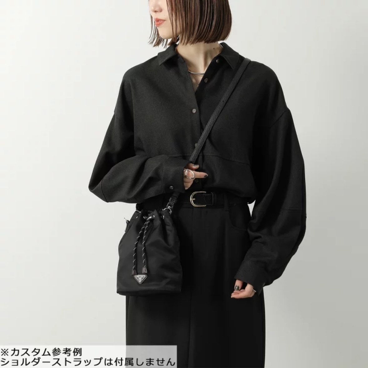 【PRADA】スピードロック ドローストリング バケットバッグ