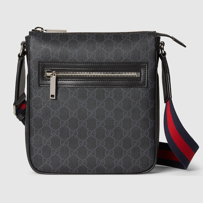 GUCCI 直営店GGブラック スモール メッセンジャーバッグ