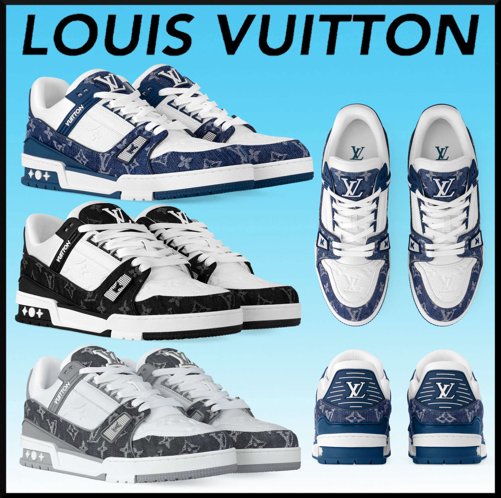 大人気★Louis Vuitton LV トレイナー スニーカー★モノグラム