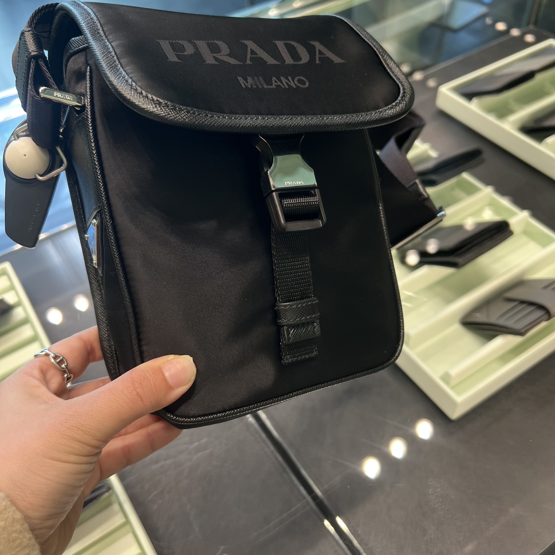 【PRADA】セール 2VD028 RENYLON ミニ ミリタリーショルダー
