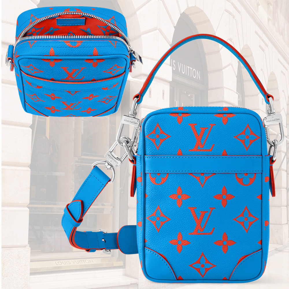 ヴィトンキャップシャツパンツスニーカーに合うショルダーバッグ