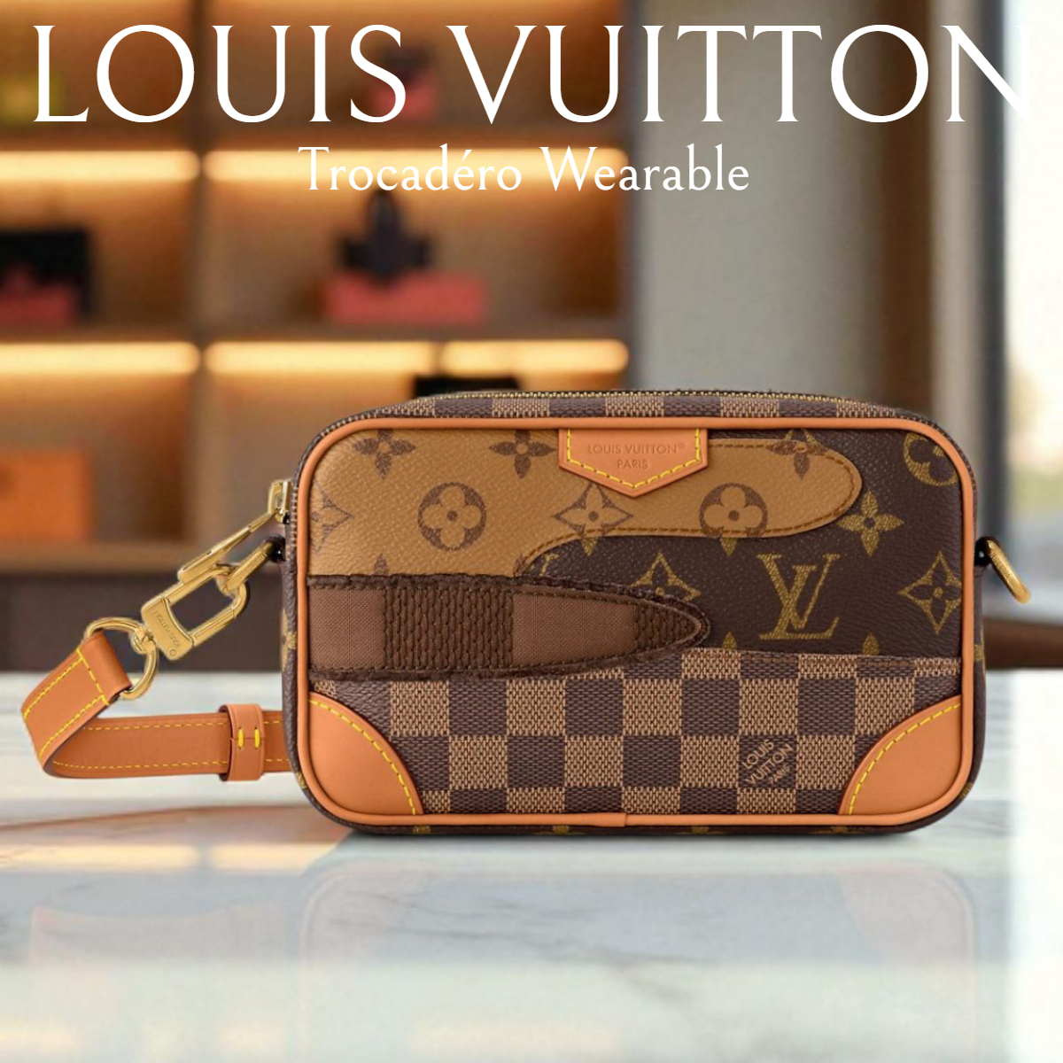 メンズ*LV*トロカデロ ウェアラブル ショルダーバッグ M26020