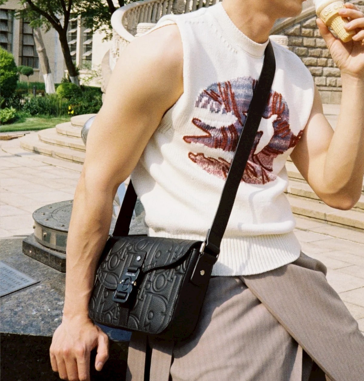 【上品な魅力☆】Dior★Saddle メッセンジャーバッグ スモール