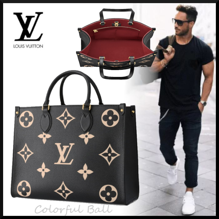 【お洒落メンズへ】Louis Vuitton　オンザゴー　MM トートバッグ  35cm