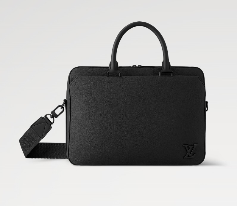 Louis Vuitton《パイロット・ブリーフケース》黒 レザー  M23778