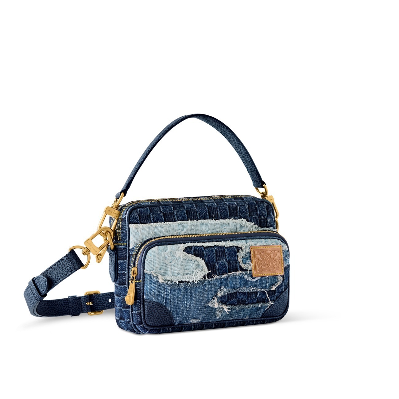 新作メンズ*LV*Nil デニムモノグラムショルダーバッグ M15296