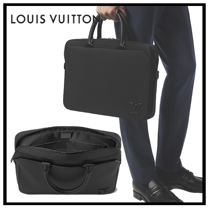 Louis Vuitton《パイロット・ブリーフケース》黒 レザー  M23778