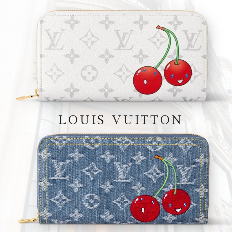 ルイヴィトン×村上隆*モノグラムチェリージッピーウォレット