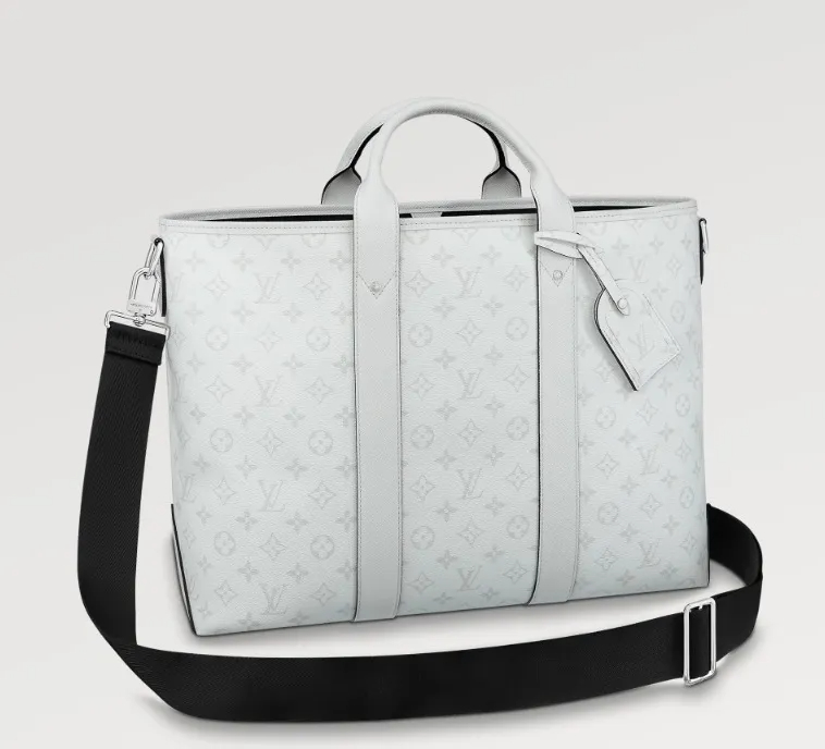 LOUIS VUITTON 機能的 ヴィトン トートバッグ ウィークエンド 白 黒 ビジネス M30919 M30937