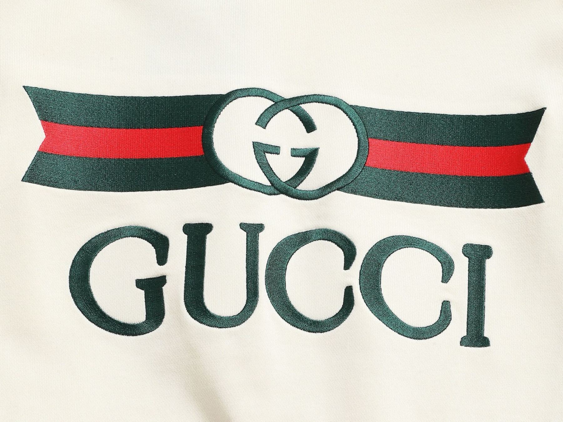 【GUCCI】刺繍長袖 T シャツ