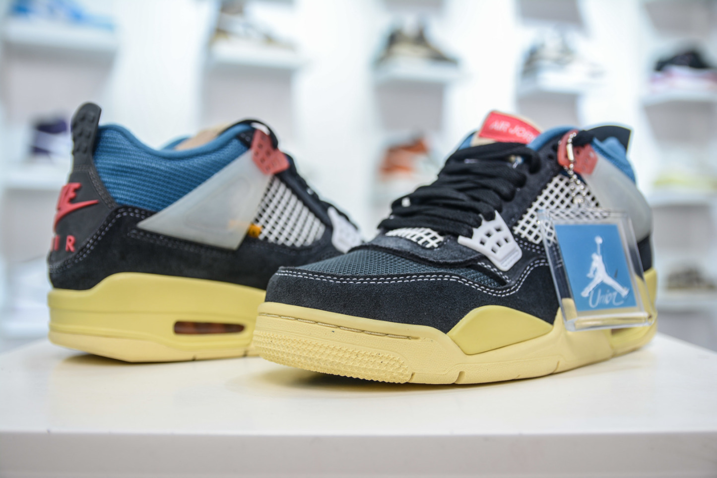 NIKE AIR JORDAN 4 AJ4 Union LA X Air Jordan AJ4 Off Noir Un