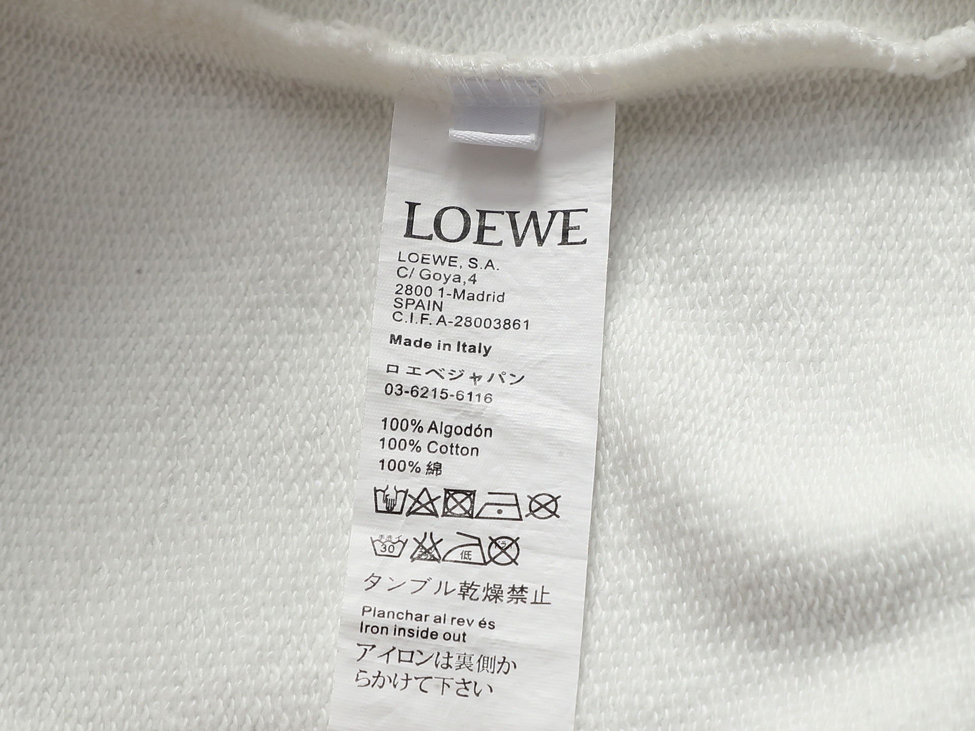 【LOEWE】刺繍長袖 T シャツ