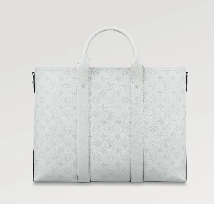 LOUIS VUITTON 機能的 ヴィトン トートバッグ ウィークエンド 白 黒 ビジネス M30919 M30937