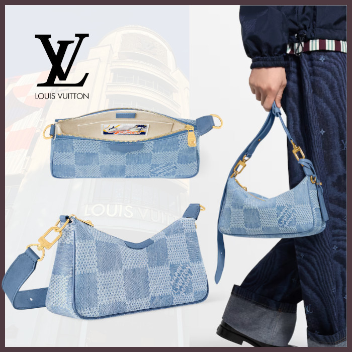 【おしゃれなデニム♪】LV ★ ポシェット・アクセソワール XL N00204