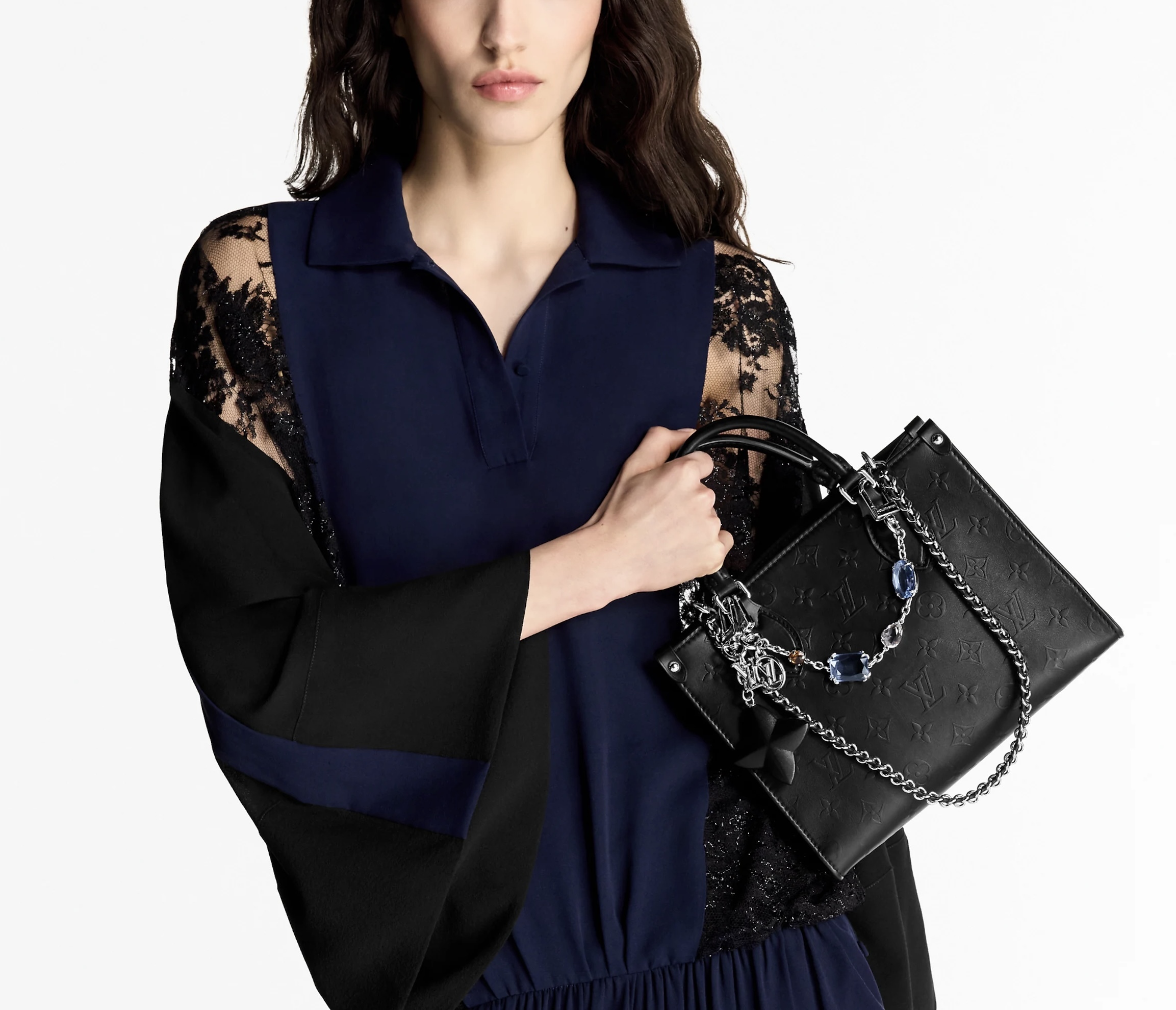 【希少なシルバー金具】★LOUIS VUITTON★OnTheGo ハンドバッグ 25cm