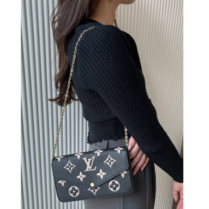 【品格を持ち歩く♪】Louis vuitton チェーンウォレット