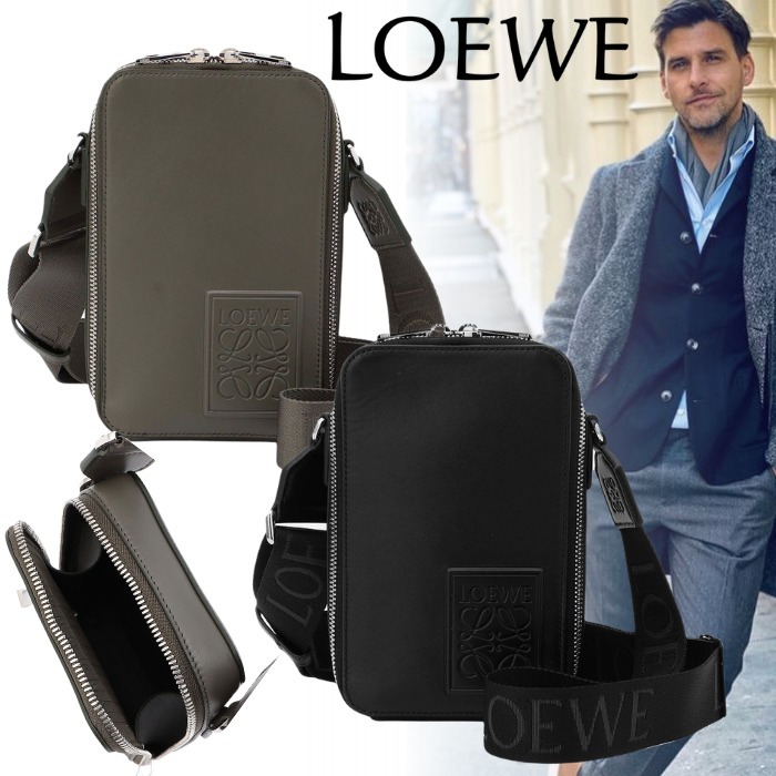 Loewe【セール】ロエベ☆サテンカーフ ロゴミニショルダー