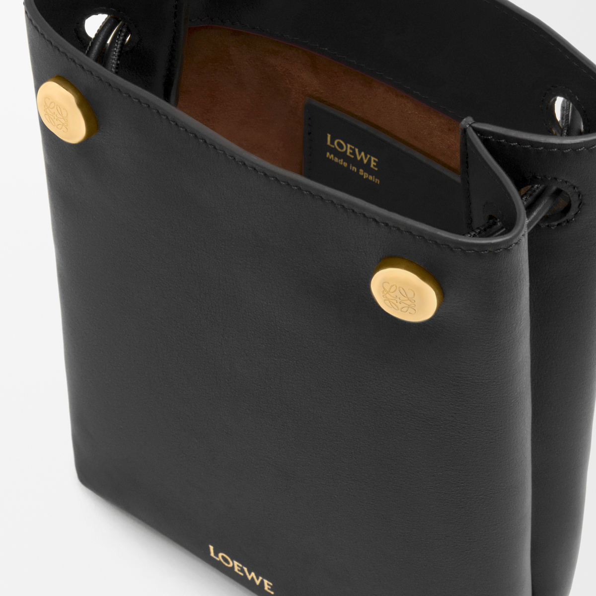 LOEWE ぺブル ポーチ スムースカーフ