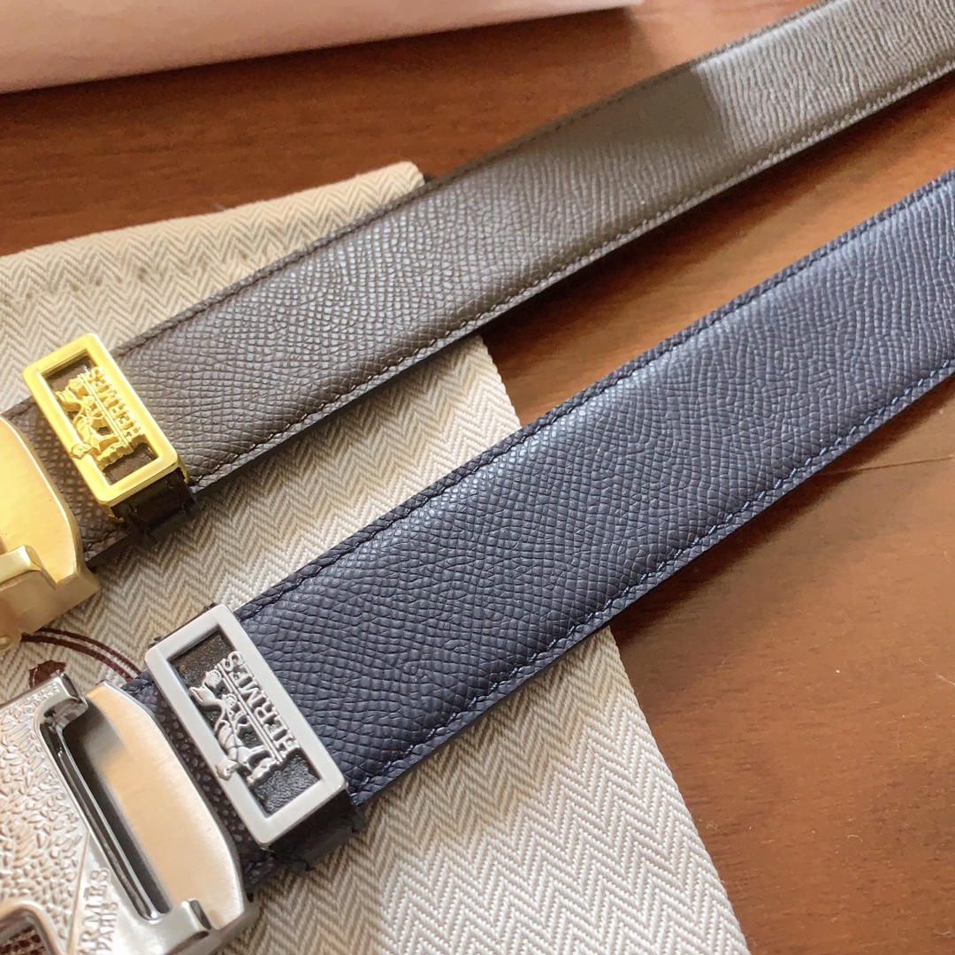 HERMES 両面第一層輸入革