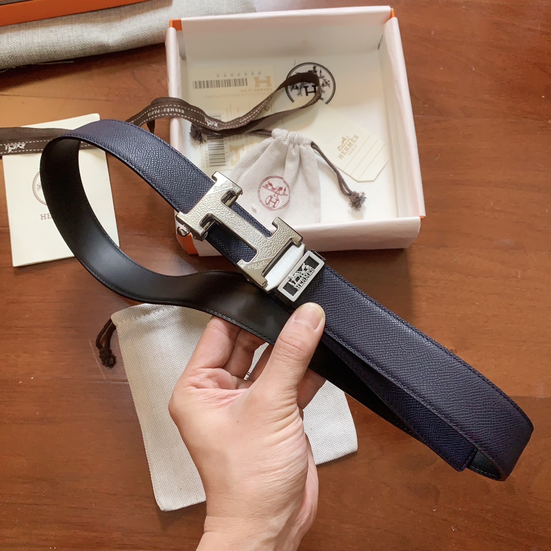 HERMES 両面第一層輸入革