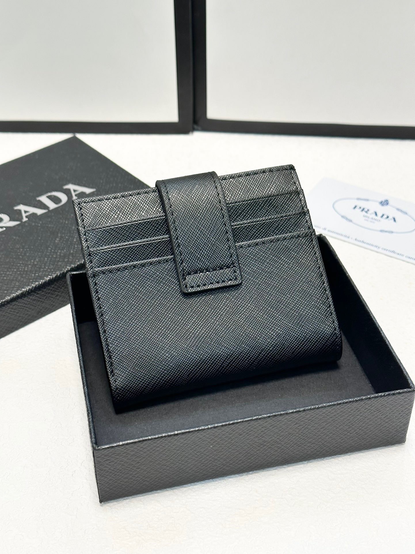 ★PRADA セール★ 2MC049★マイクログレイン　カードケ