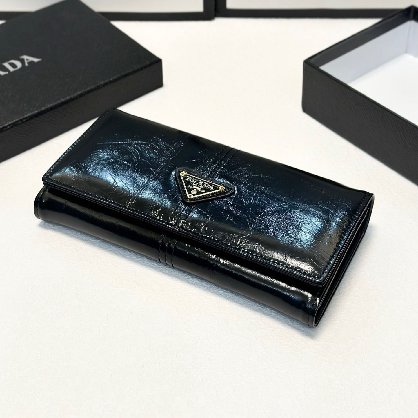 希少◆クロコの高級感◆PRADA ベアン Bearn 長財布