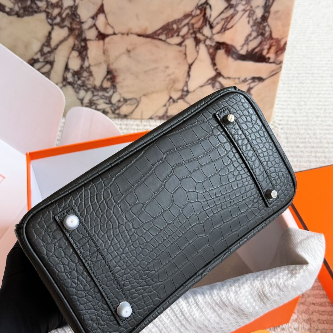 HERMES エルメス バーキン 25cm トゴ ブラック シルバー金具