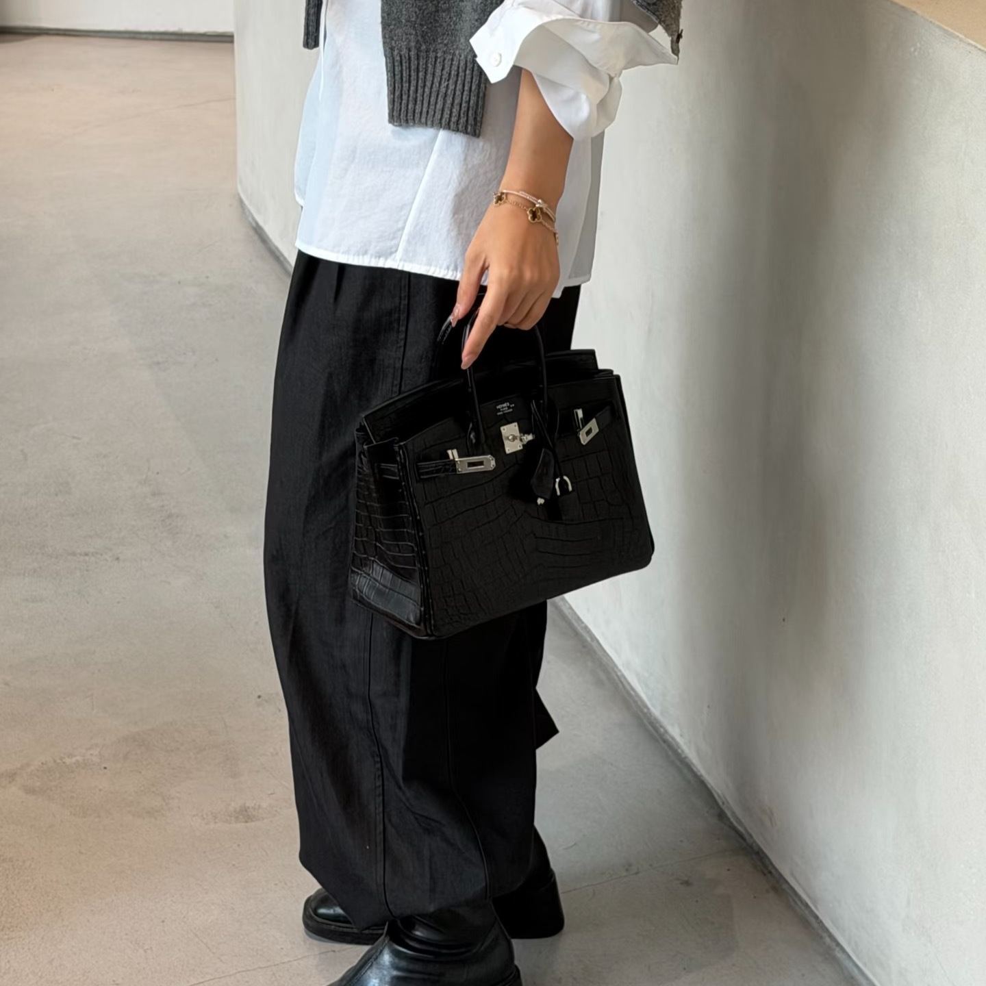 HERMES エルメス バーキン 25cm トゴ ブラック シルバー金具