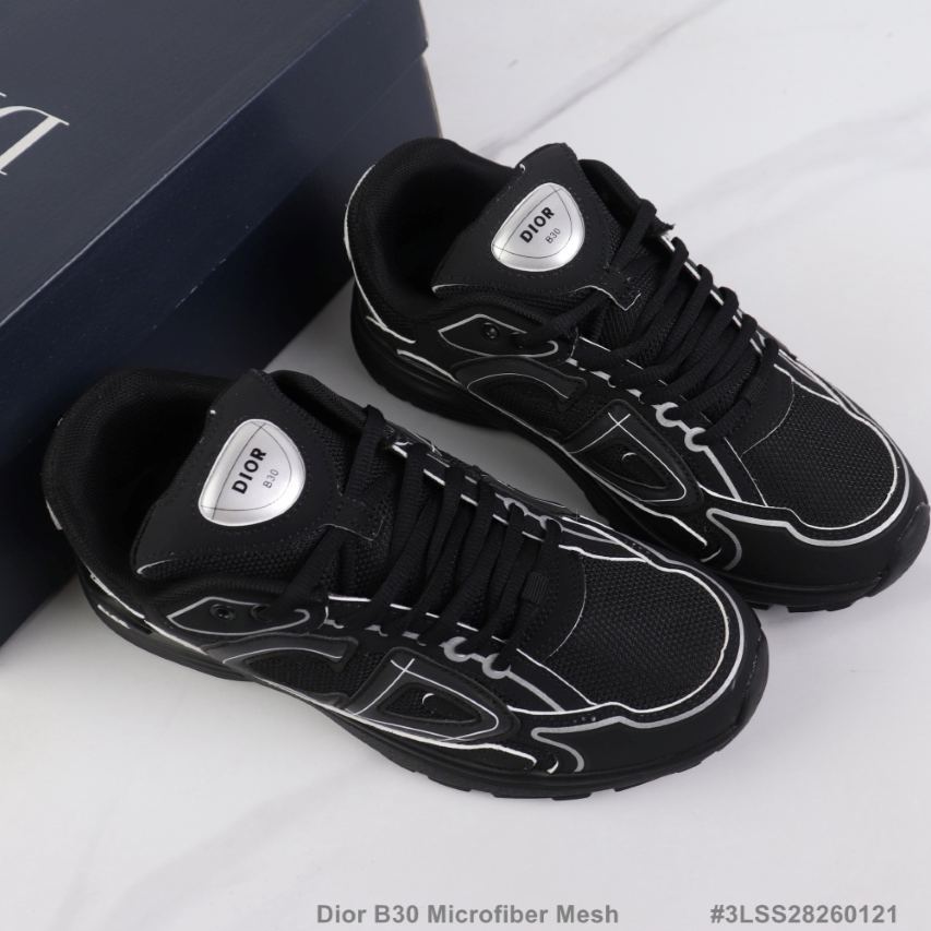 【超人気】DIOR B30 通気性メッシュ・快適 ローカット デイリーカジュアルシューズ