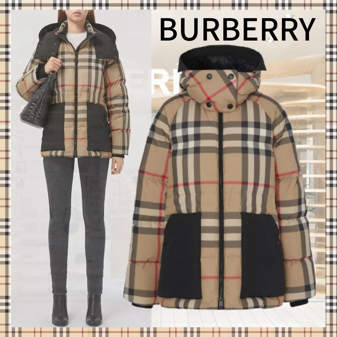 Burberry バーバリー ヴィンテージチェック パデッドジャケット ダウンジャケット