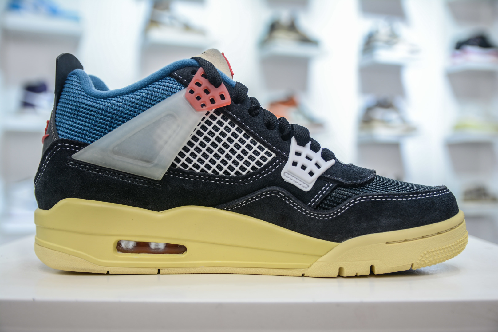 NIKE AIR JORDAN 4 AJ4 Union LA X Air Jordan AJ4 Off Noir Un