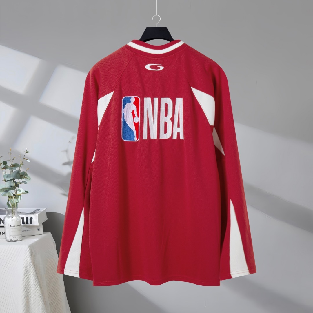 【BALENCIAGA x NBA】長袖 T シャツ メッシュ生地